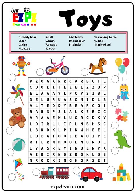 Toys Word Search 2
