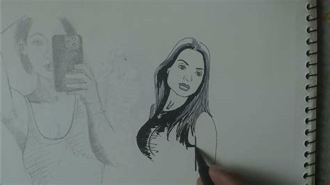 Drawing Lana Rhoades With Marker Youtube