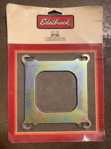 Edelbrock 2732 Carburetor Adapter Plate New Standard Flange Ebay