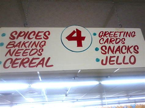 How Grocery Aisle Signs Have Changed Over The Years