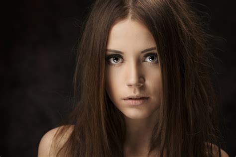 Wallpaper Id 1593884 1080p Xenia Kokoreva Brown Eyes Face Model Models Woman Brunette