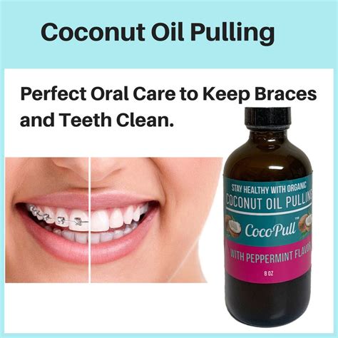 Cocopull Coconut Oil Pulling For Healthy Clean Teeth 8oz Bottle