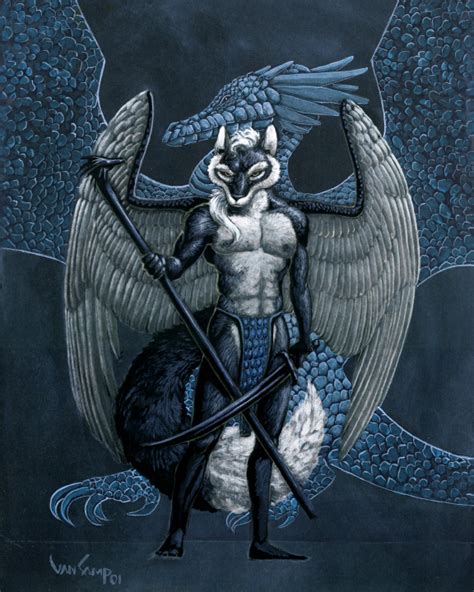 Fox Winged Dragon Shape Shifter Mythical Creatures Shapeshifter Art