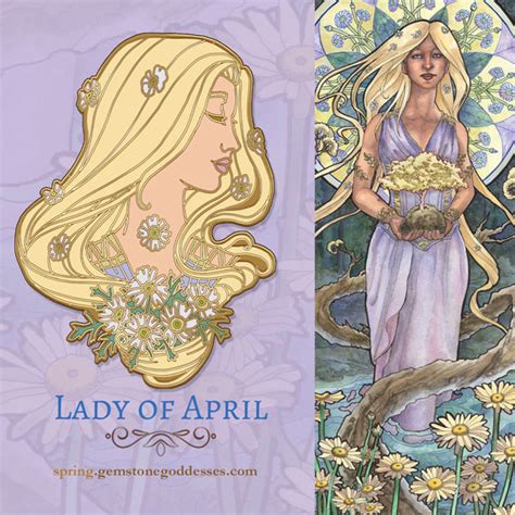 Pin Concept Lady Of April By Angela R Sasser Popartnouveau