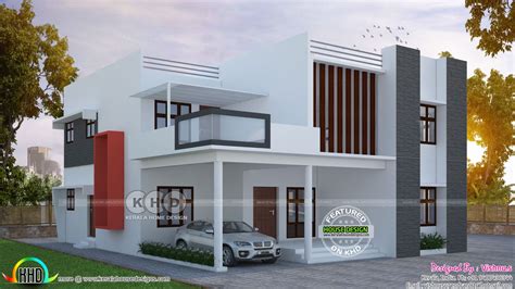 2100 Sq Ft Double Storied Modern House Kerala Home Design And Floor