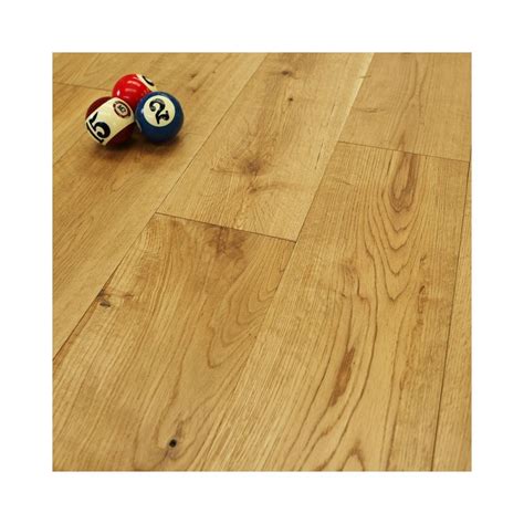 Solid Wood Flooring 18mm X 150mm Oak Brushed And Lacquered Finish