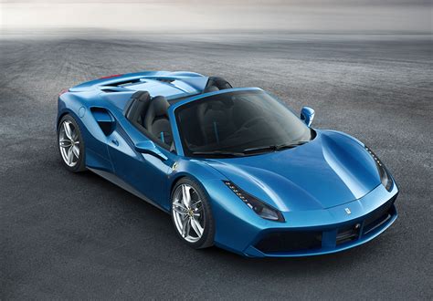 Fondos De Pantalla Ferrari 2015 488 Spider Celeste Cabriolé Azul Coches