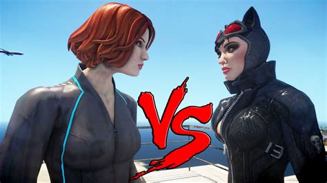 Black Widow Vs Catwoman Epic Battle Youtube