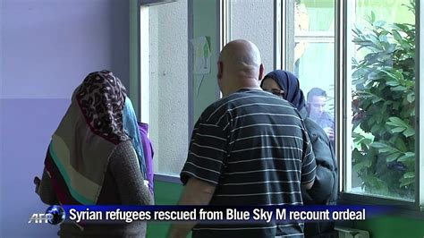 Syrian Refugees Rescued At Sea Recount Ordeal Video Dailymotion