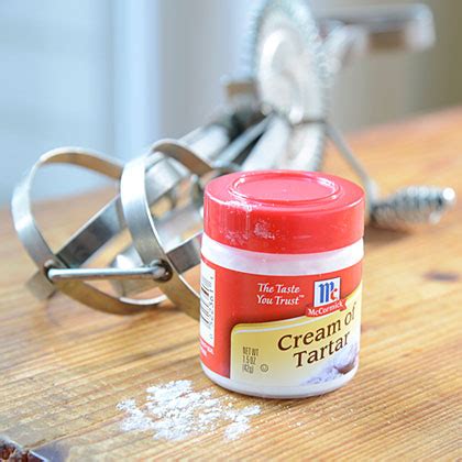 Here's everything you ever need to know about the cream of tartar (potassium hydrogen tartrate) is a white, powdery, acidic substance that's often used to stabilize whipped egg whites. Cream of Tartar Substitute | MyRecipes