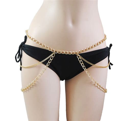Exquisite Multi Layer Gold Chain Belt Sexy Fashion Ladies Waist Chain