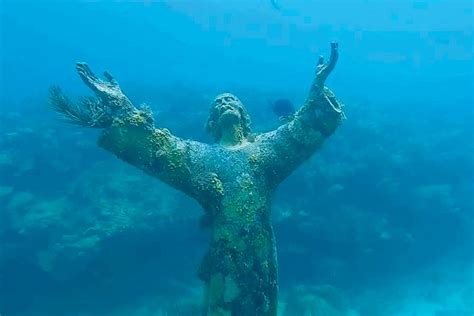 Jesus Christ Statue Underwater