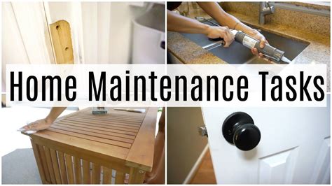 Home Maintenance Tasks Small Household Jobs