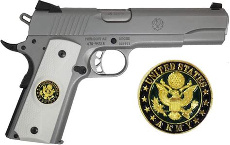Military Style 1911 Grips Army Garrison Grip
