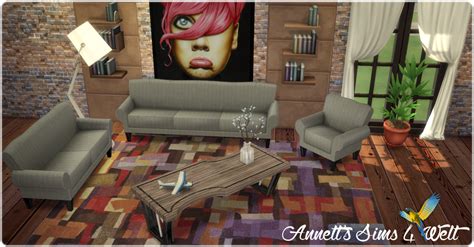 Annetts Sims 4 Welt Ts3 To Ts4 Conversion Living Set Celebrity