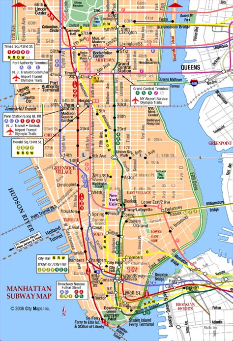 Printable New York City Map New York Tourist Map Nyc Pinterest