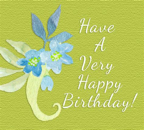 Happy Birthday Blue Flowers Free Flowers Ecards Greeting Cards 123