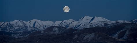 Landscape Mountain Moon Moonlight Night Multiple