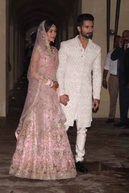 Real Celebrity Weddingsmira Rajput And Shahid Kapoor Wedding Indias