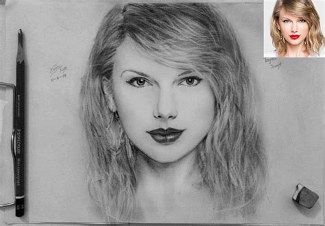 They're not the best but i have a lot of fun making them :sweat_smile ArtStation - Taylor Swift drawing, Hoan Vu