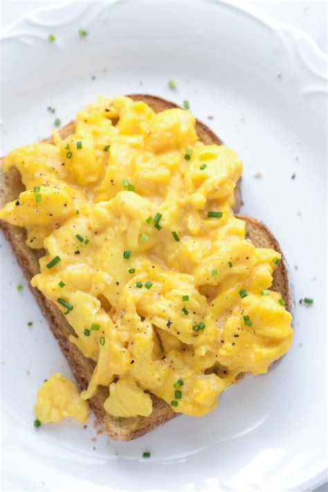 Start with fluffy scrambled eggs and sandwich them between cheesy tortillas. Soft and Creamy Scrambled Eggs | Recipe | Creamy scrambled ...