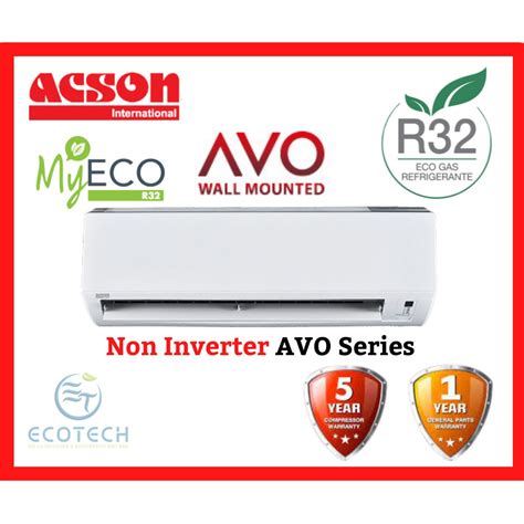 Acson Non Inverter Wall Type Hp Hp Hp Hp Aircond R Avo Series