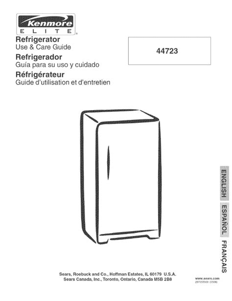 Kenmore Elite Refrigerator Troubleshooting Manual