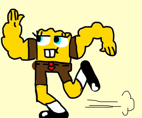 Athletic Spongebob Drawception