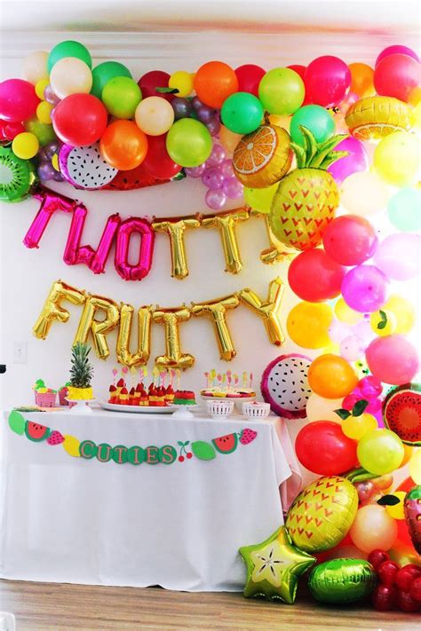 Twotti Fruity Party Fruit Birthday Party Summer Birthday Party 2nd