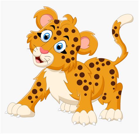 Cheetah Kids Cartoon Cartoon Cheetah Clipart Png Transparent Png