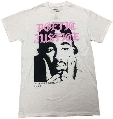 2pac Poetic Justice A Street Romance 1993 Mens T Shirt White Crazy