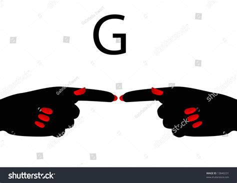 American Sign Language Letter G Stock Illustration 13840231 Shutterstock