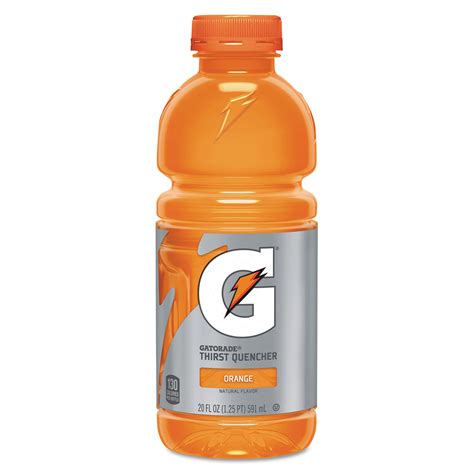 Gatorade G Series Perform 02 Thirst Quencher Orange 20 Oz Bottle 24