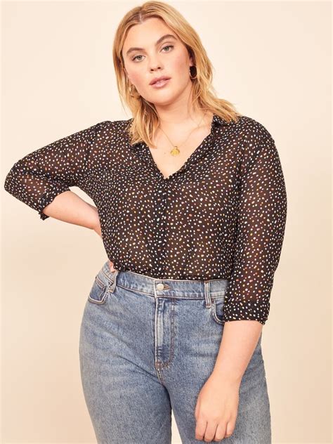 Reformation Violet Top Best Plus Size Clothes For Women Fall 2019