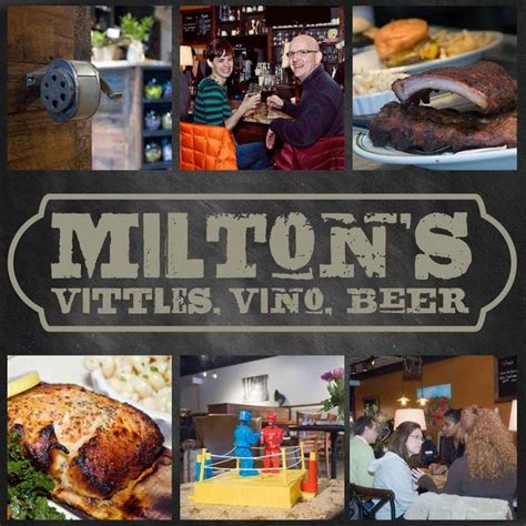 Welcome To Miltons Vittles Vino Beer Vittles Small Dining Area