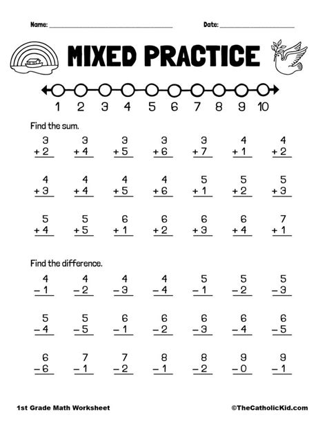 St Grade Math Printable Worksheets