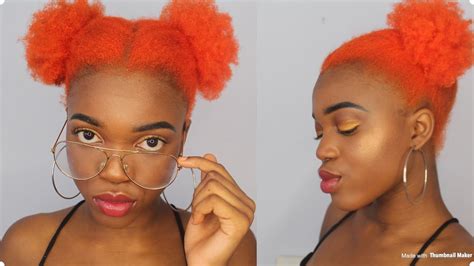 How To Dying My Natural Hair Orange Gone Wrong Youtube