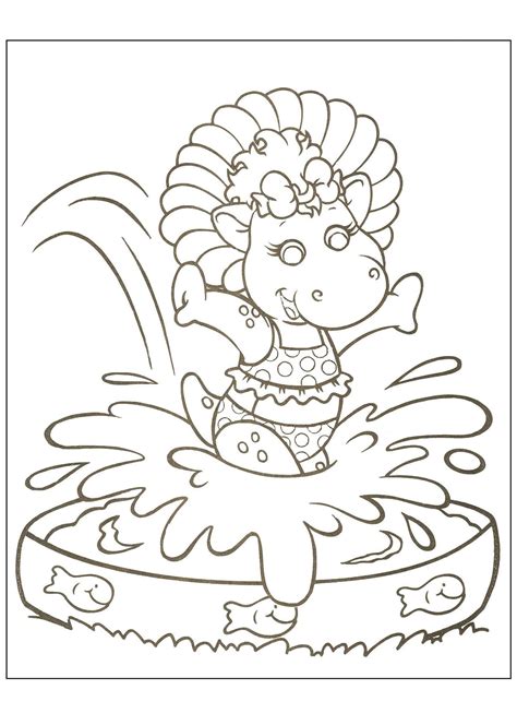 Baby Bop Coloring Pages