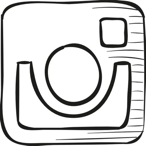 Ícone De Instagram Draw Logo