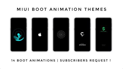 Miui Boot Animation Themes Subscribers Request Youtube