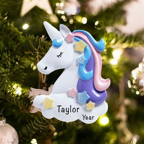 Unicorn Personalized Ornament Myornament