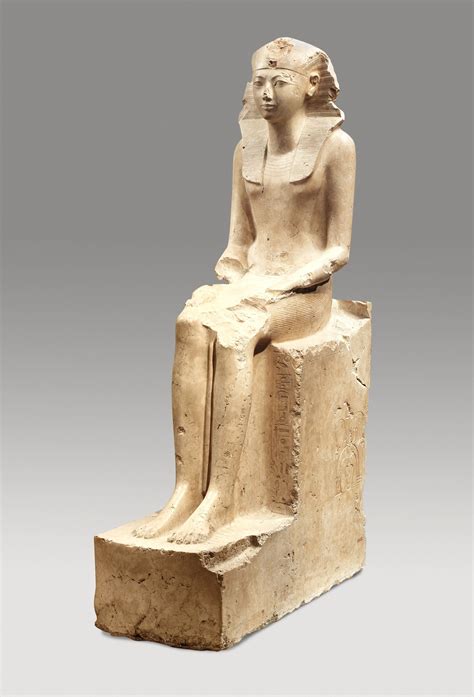 Seated Statue Of Hatshepsut New Kingdom The Met Egyptian Art Statue Metropolitan Museum