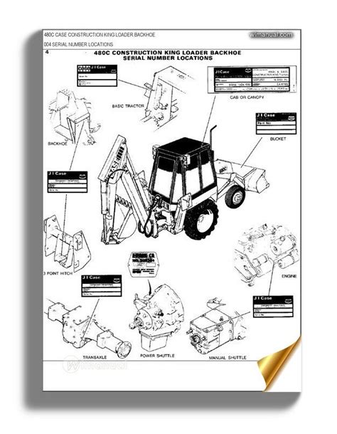 Case 480c Construction King Backhoe Parts Catalog