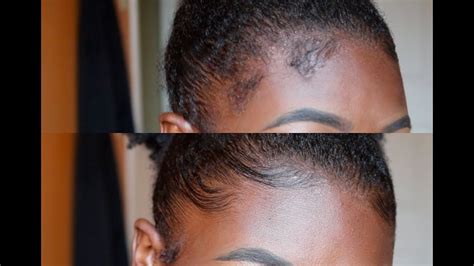 How To Slay And Lay Your Edges 4c Natural Hair Baby Hair Tutorial