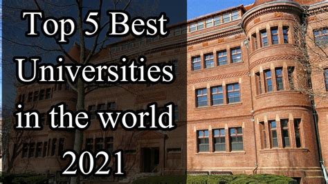 Top 5 Best Universities In The World Worlds Best University Youtube