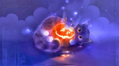 Halloween Cat Wallpapers Wallpaper Cave