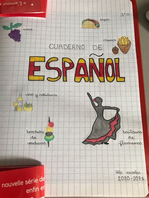 Page de garde Espagnol 🎉 | Couvertures de cahier, Idée pour décorer un