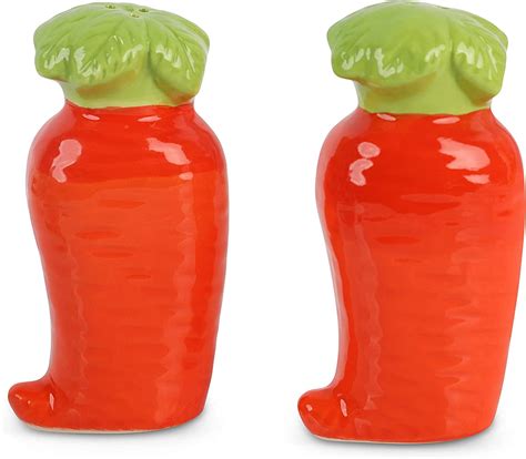 Servette Home Novelty Ceramic Vegetable Salt And Pepper Shakers Set