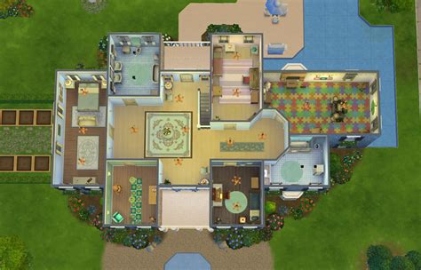 Download: Stepford Mansion - Sims Online Appealing mansion floor plans sims 4 modern house shop partiko com toys board.