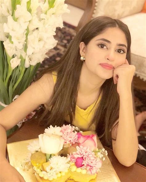 Image May Contain One Or More People And Flower Sajal Ali Sajal